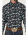 Image #3 - RANK 45® Men's Rodeo Large Paisley Print Long Sleeve Button-Down Western Shirt, Blue, hi-res