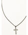 Image #2 - Cody James Men's Flag Cross Necklace, Silver, hi-res