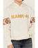 RANK 45 Girls' Embroidered Southwestern Long Sleeve Logo Pullover Hooded Sweatshirt, Oatmeal, hi-res