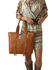 Image #4 - American West Golden Tan Mojave Canyon Large Zip Top Tote, Golden Tan, hi-res