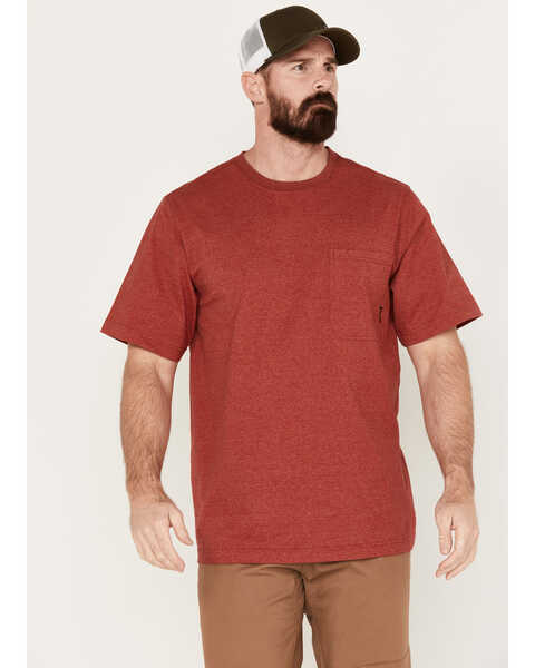 Hawx Men's Forge Short Sleeve Pocket T-Shirt, Red, hi-res