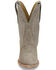 Image #4 - Tony Lama Women's Lea Suede Western Booties - Snip Toe, Light Grey, hi-res
