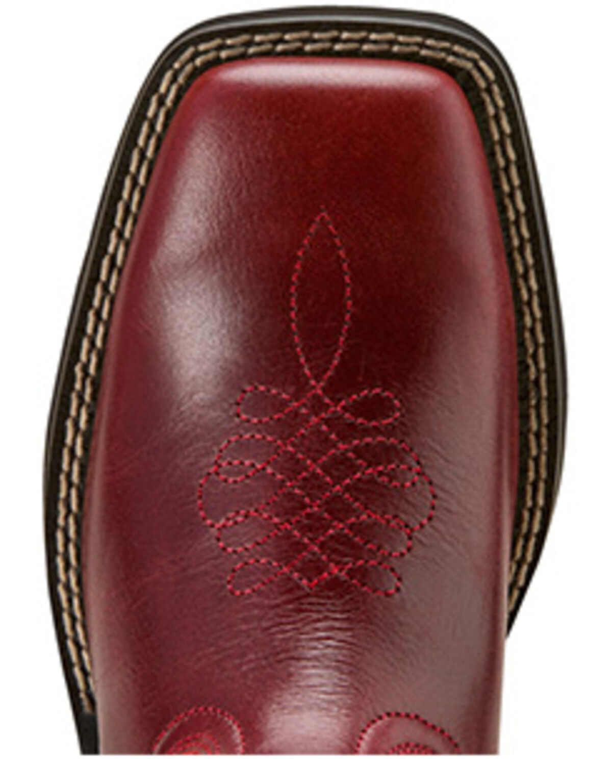 Image #4 - Ariat Women's Callie Western Boots - Broad Square Toe, Cherry, hi-res