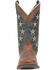 Image #4 - Laredo Women's Early Star Western Performance Boots - Broad Square Toe, Tan, hi-res