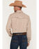 Image #4 - RANK 45&reg; Men's Wash Board Geo Print Long Sleeve Snap Stretch Western Shirt, Beige, hi-res