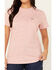 Image #3 - Ariat Women's Rebar Cotton Strong Short Sleeve Work Tee, Dark Pink, hi-res