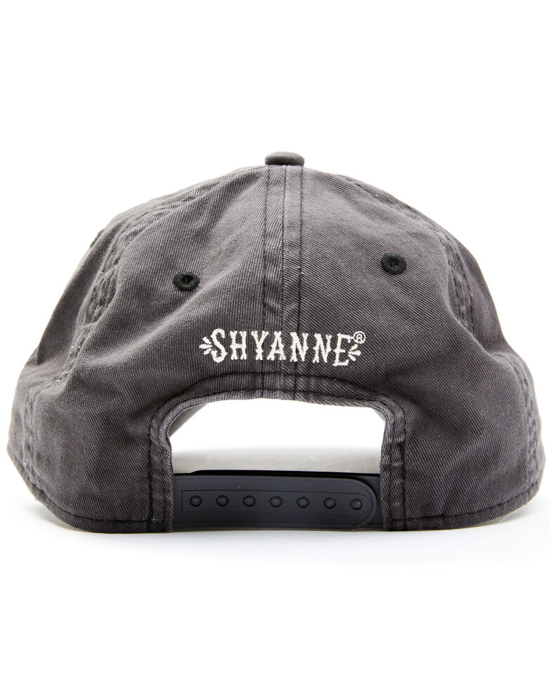 Shyanne Women's Cowgirl Cool Embroidered Solid Back Ball Cap , Grey, hi-res