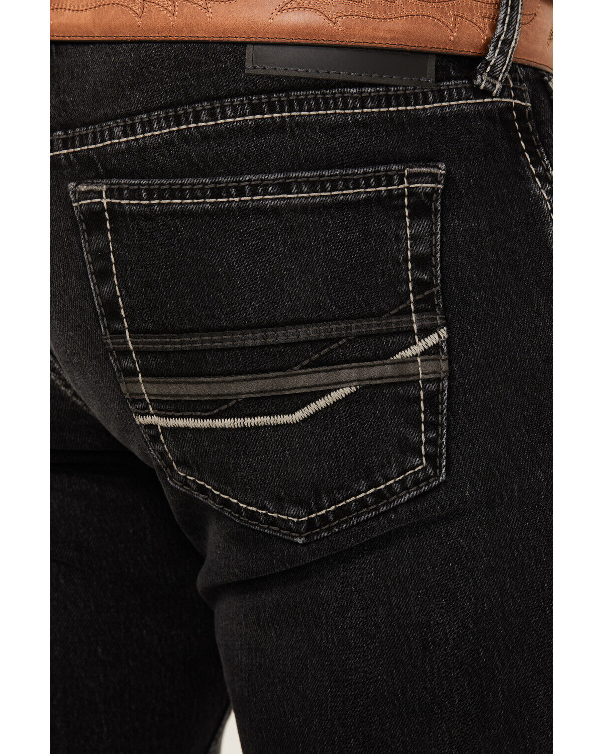 Image #2 - Ariat Men's M7 Slim Straight Stretch Denim Jeans, Grey, hi-res
