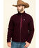 Image #1 - Ariat Men's Malbec Heather Bowdrie Bonded Full Zip Front Jacket, Wine, hi-res