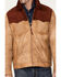 Image #3 - Scully Men's Burnished Suede Color Block Jacket, Tan, hi-res