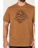 Image #3 - Brothers and Sons Men's Rocky Mountain High Graphic Short Sleeve T-Shirt , Rust Copper, hi-res