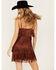 Image #4 - Idyllwind Women's Brixworth Fringe Festival Mini Dress, Mahogany, hi-res