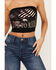 Image #3 - Youth in Revolt Women's Live To Ride Americana Sleeveless Graphic Top, Black, hi-res