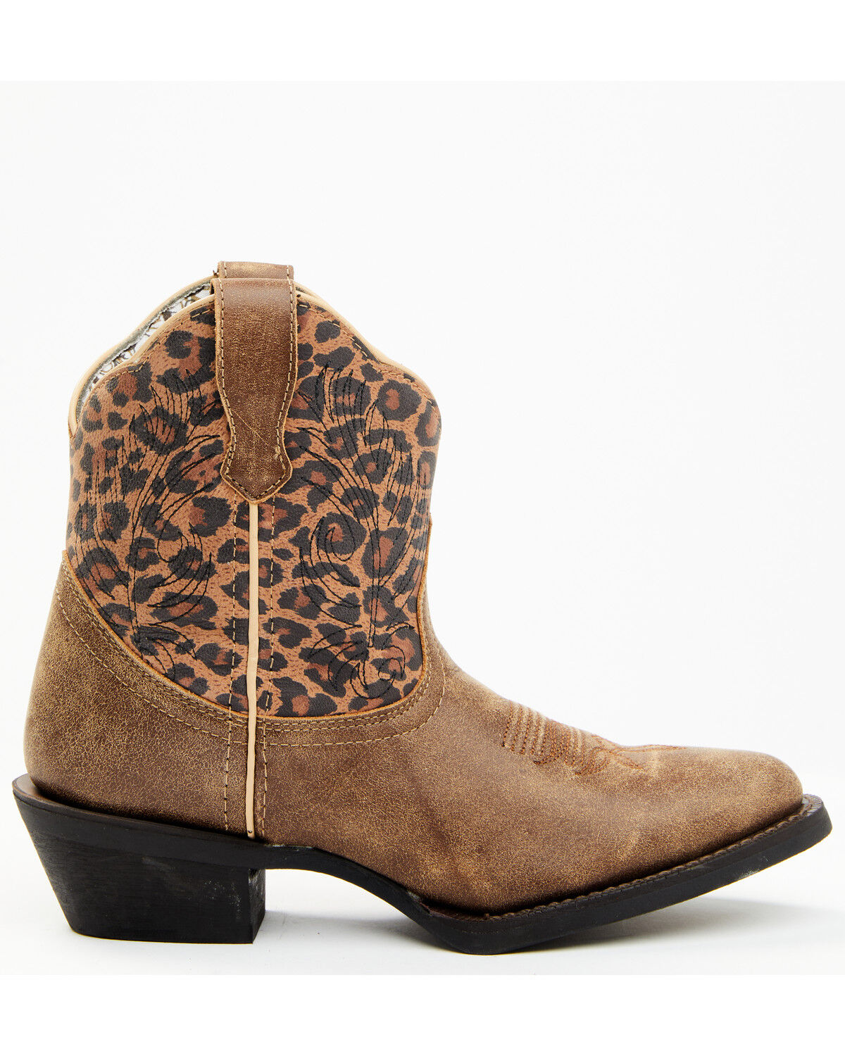 Image #2 - Laredo Women's Leopard Print Western Fashion Booties - Round Toe, Leopard, hi-res