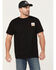 Image #2 - Brixton Men's Alpha Square Short Sleeve Graphic T-Shirt, Black, hi-res