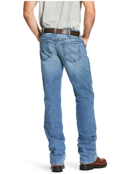 Image #2 - Ariat Men's Rebar M4 DuraStretch Haze Low Rise Bootcut Work Jeans , Blue, hi-res