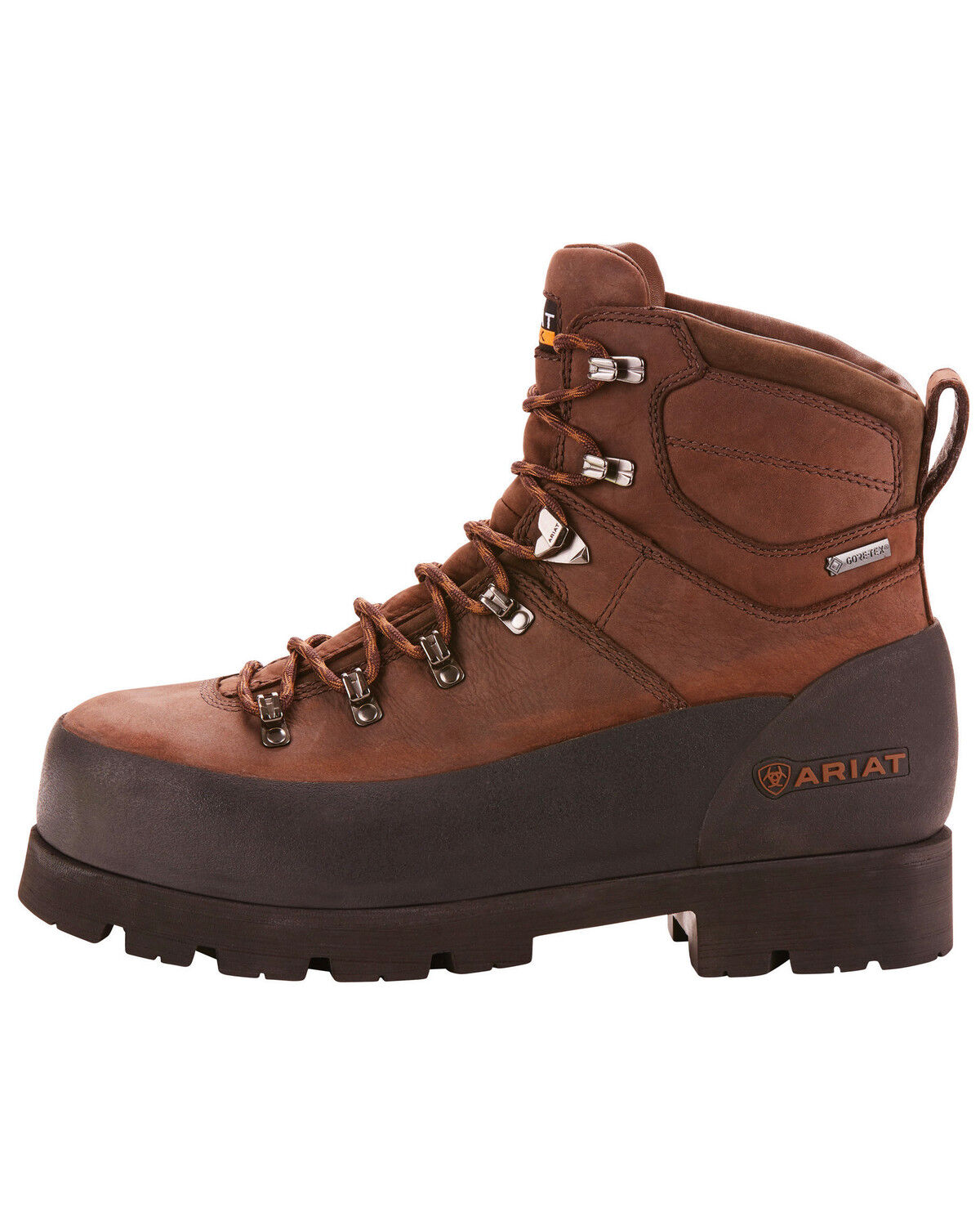 Image #2 - Ariat Men's Linesman Ridge 6" EH Work Boots - Round Composite Toe, Medium Brown, hi-res