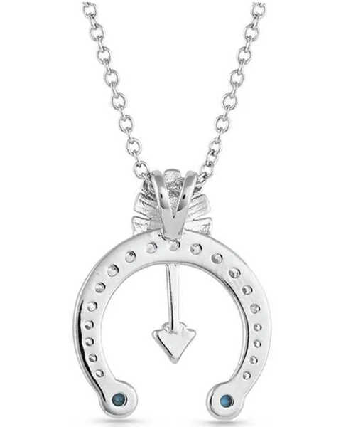 Image #2 - Montana Silversmiths Women's Creating Your Luck Blossom Necklace, Silver, hi-res