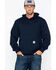 Image #1 - Carhartt Men's FR Hooded Pullover Solid Work Sweatshirt - Big & Tall, Navy, hi-res
