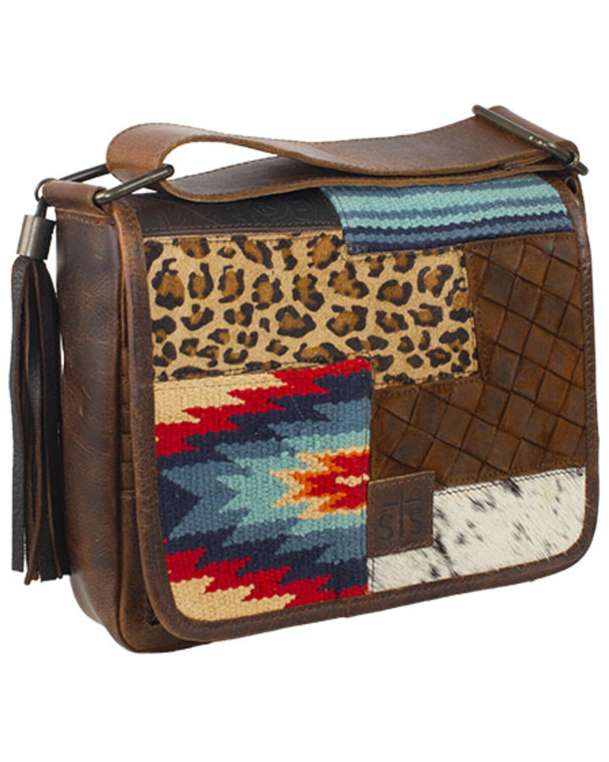 Image #1 - STS Ranchwear by Carroll Women's Chaynee Mountain Della Crossbody, Brown, hi-res