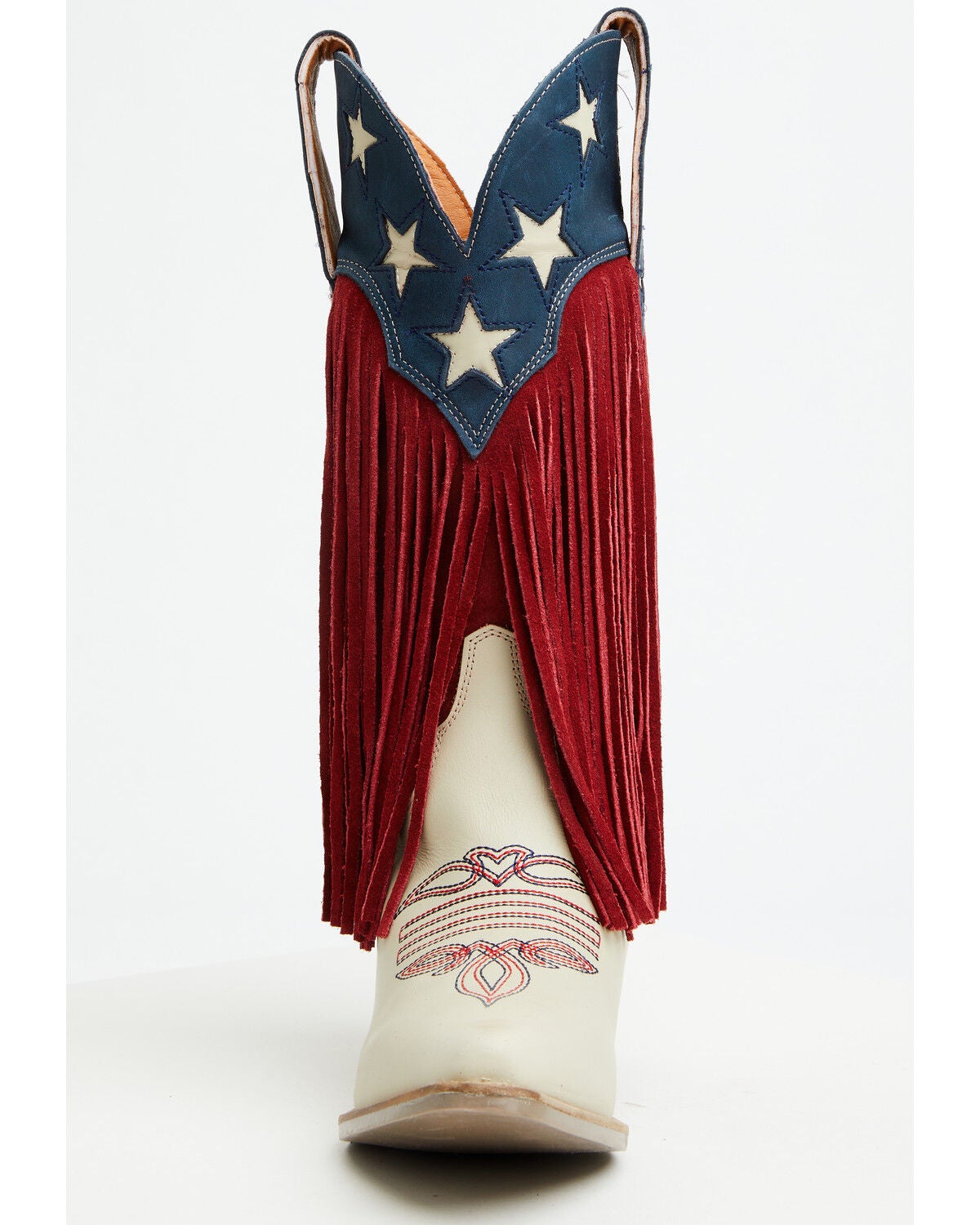 Image #4 - Dingo Women's Wild N' Free Fringe Western Boots - Snip Toe, Multi, hi-res