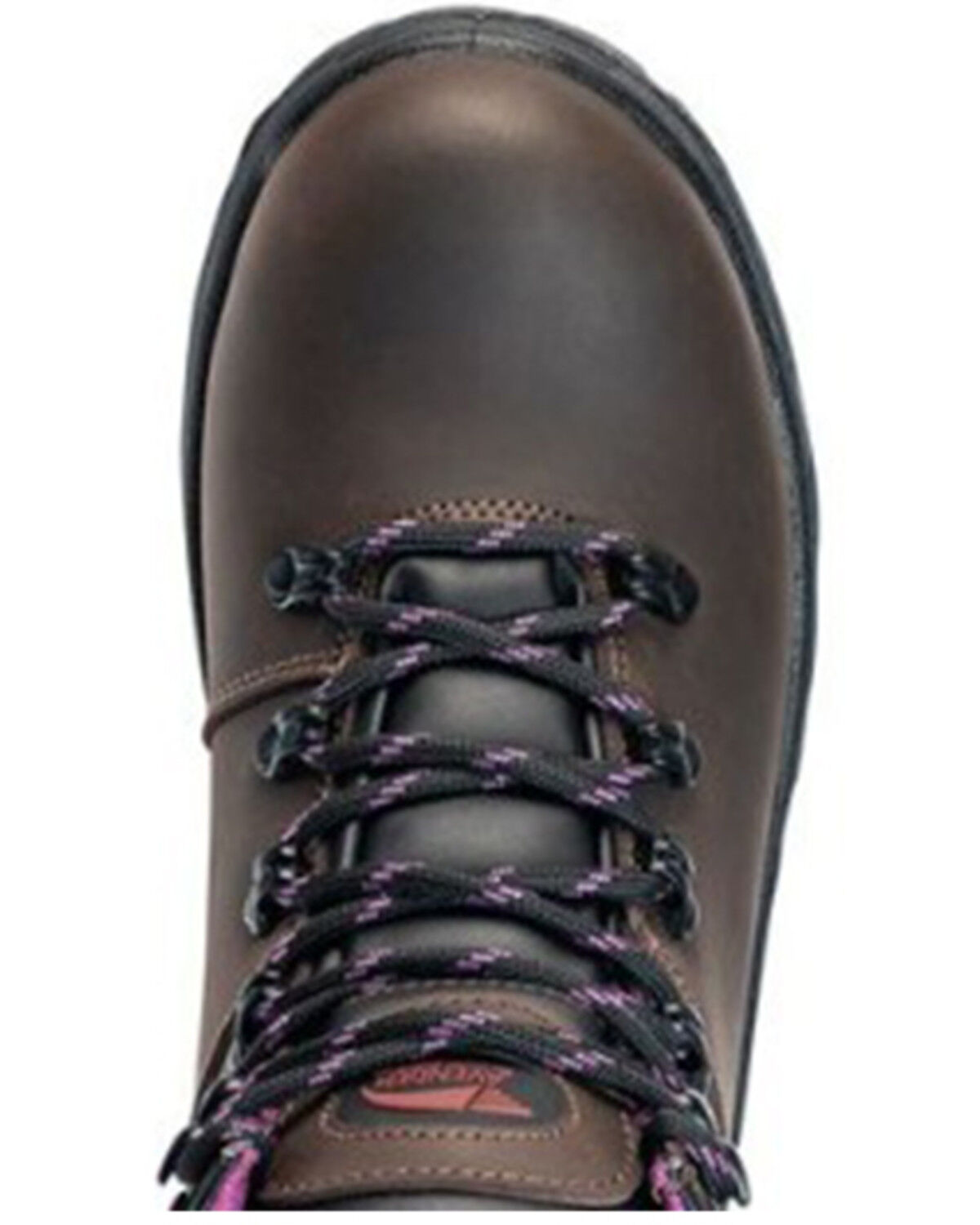 Image #6 - Avenger Women's Builder Mid 6" Lace-Up Waterproof Hiking Work Boot - Steel Toe, Brown, hi-res