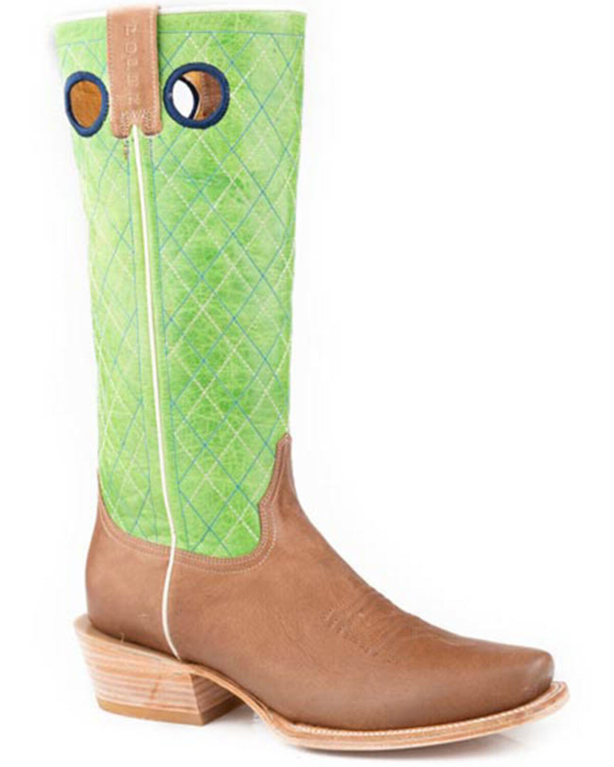Image #1 - Roper Men's Old School Tall Western Boots - Square Toe, Brown, hi-res