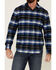 Flag & Anthem Men's Lowellville Stretch Plaid Long Sleeve Western Flannel Shirt , Black, hi-res