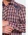 Roper Men's Fancy Small Plaid Embroidered Long Sleeve Western Shirt  , Brown, hi-res