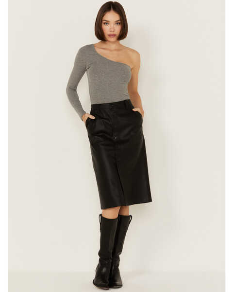 Levi's Premium Women's Faux Leather Icon Pencil Skirt , Black, hi-res