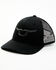 Image #1 - RopeSmart Men's Steerhead Logo Mesh-Back Ball Cap, Black, hi-res