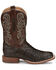 Image #2 - Tony Lama Men's Sienna Exotic Full-Quill Ostrich Western Boots - Broad Square Toe, Brown, hi-res