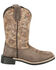 Image #2 - Smoky Mountains Boys' Oasis Western Boots - Broad Square Toe, Chocolate, hi-res