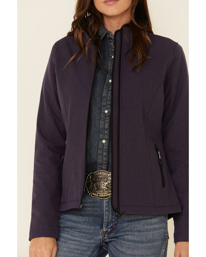Roper Women's Purple Softshell Bonded Fleece Lined Jacket , Purple, hi-res