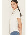 Image #3 - Idyllwind Women's Featherlight Short Sleeve Snap Stretch Western Shirt, Ivory, hi-res