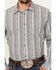 Image #3 - Gibson Trading Co Men's Rough Road Striped Print Long Sleeve Button-Down Western Shirt, White, hi-res