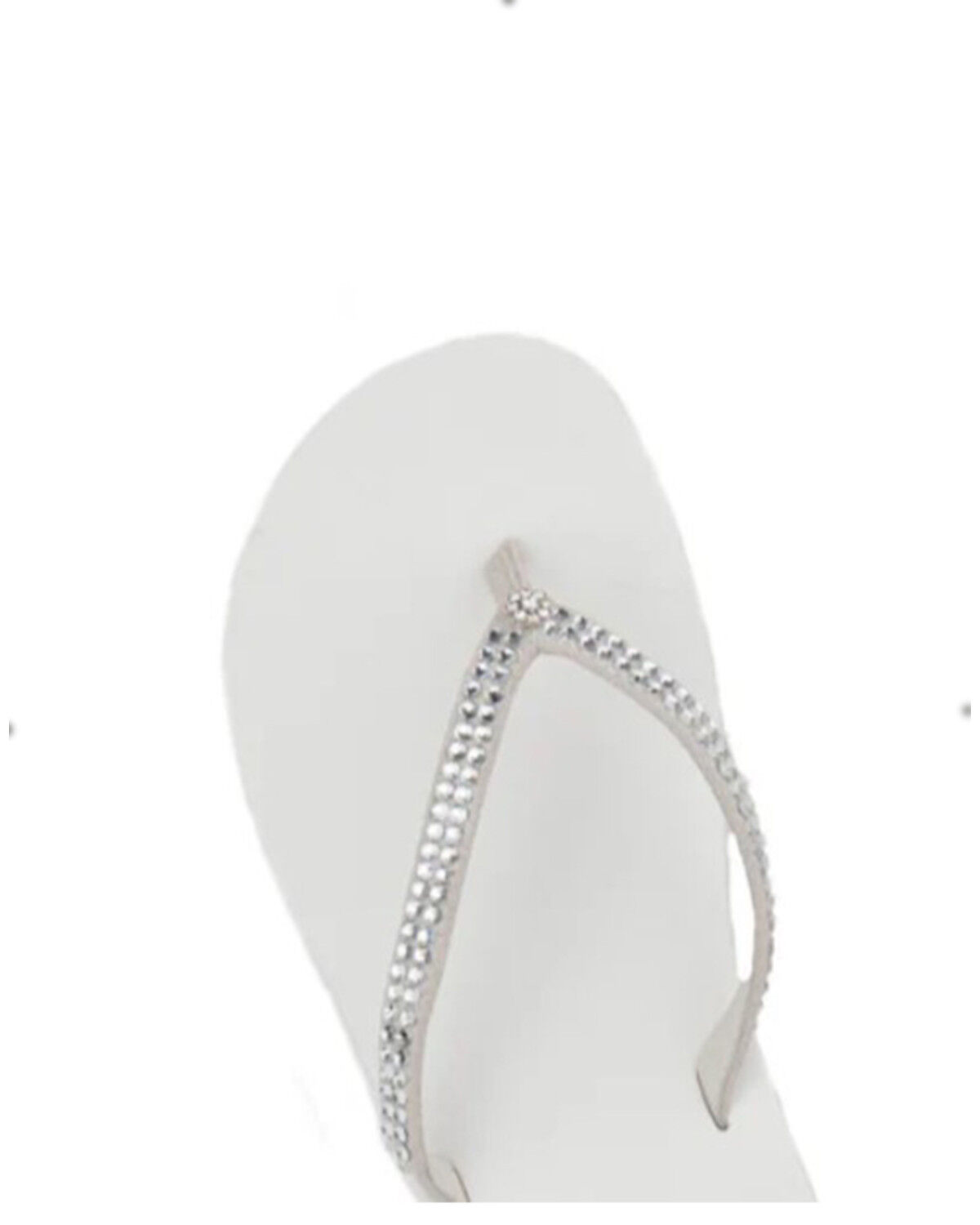 Image #3 - Yellow Box Women's Jello Rhinestone Sandals, White, hi-res