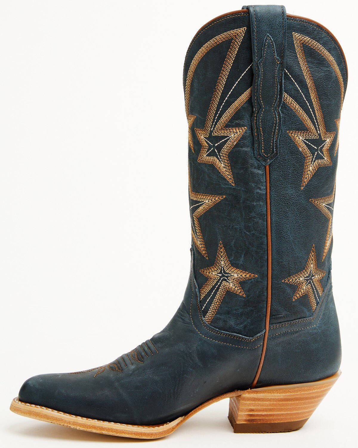 Image #3 - Dan Post Women's Ranch Queen Western Boots - Round Toe, Blue, hi-res