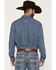 Image #4 - Ariat Men's Boot Barn Exclusive Storm Geo Print Long Sleeve Button-Down Western Shirt - Tall, Blue, hi-res