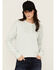 Image #1 - Carhartt Women's Loose Fit Midweight Henley Sweatshirt , Seafoam, hi-res