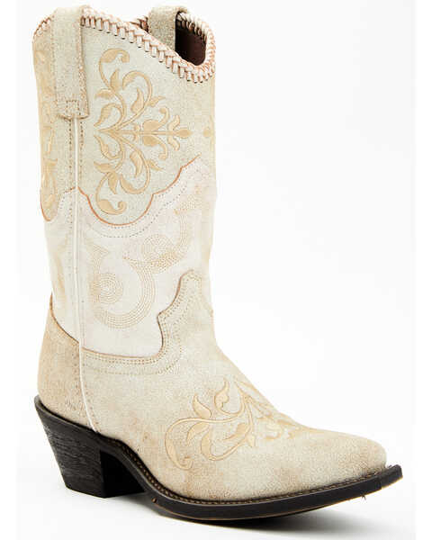Laredo Women's Aretha Western Boots - Snip Toe, Off White, hi-res