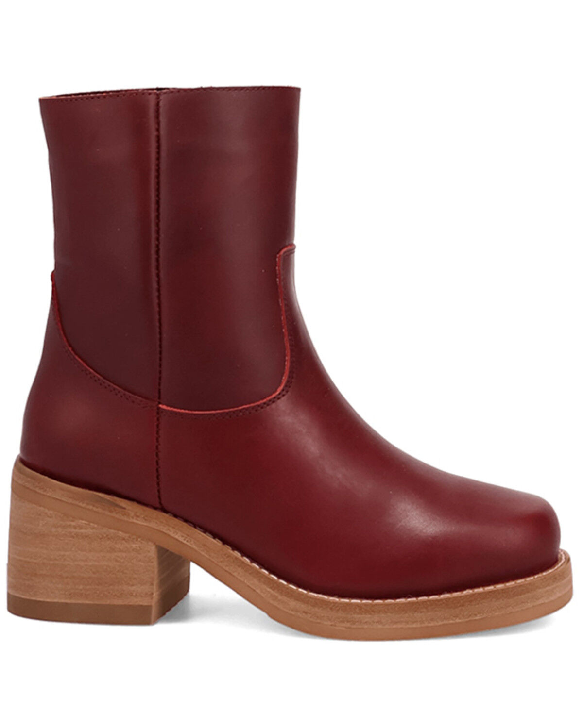 Image #2 - Dingo Women's Roxy Fashion Booties - Round Toe, Wine, hi-res
