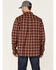 Image #4 - Hawx Men's FR Plaid Print Long Sleeve Button Down Work Shirt - Tall , Red, hi-res