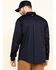 Image #2 - Hawx Men's FR Long Sleeve Button-Down Work Shirt, Navy, hi-res