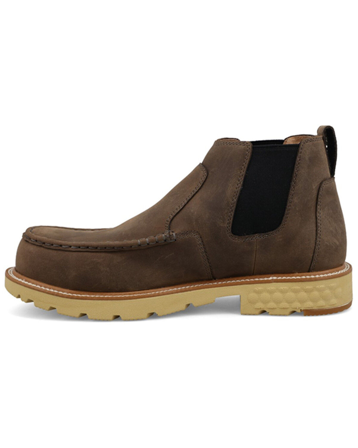 Image #3 - Twisted X Men's 4" Shitake Chelsea Work Boots - Nano Toe, Natural, hi-res