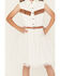 Image #3 - Sugar California Girls' Fringe Tutu Mini Dress, Cream, hi-res