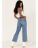 Image #3 - Wrangler Women's Medium Wash High Rise Relaxed Mom Jeans, Blue, hi-res