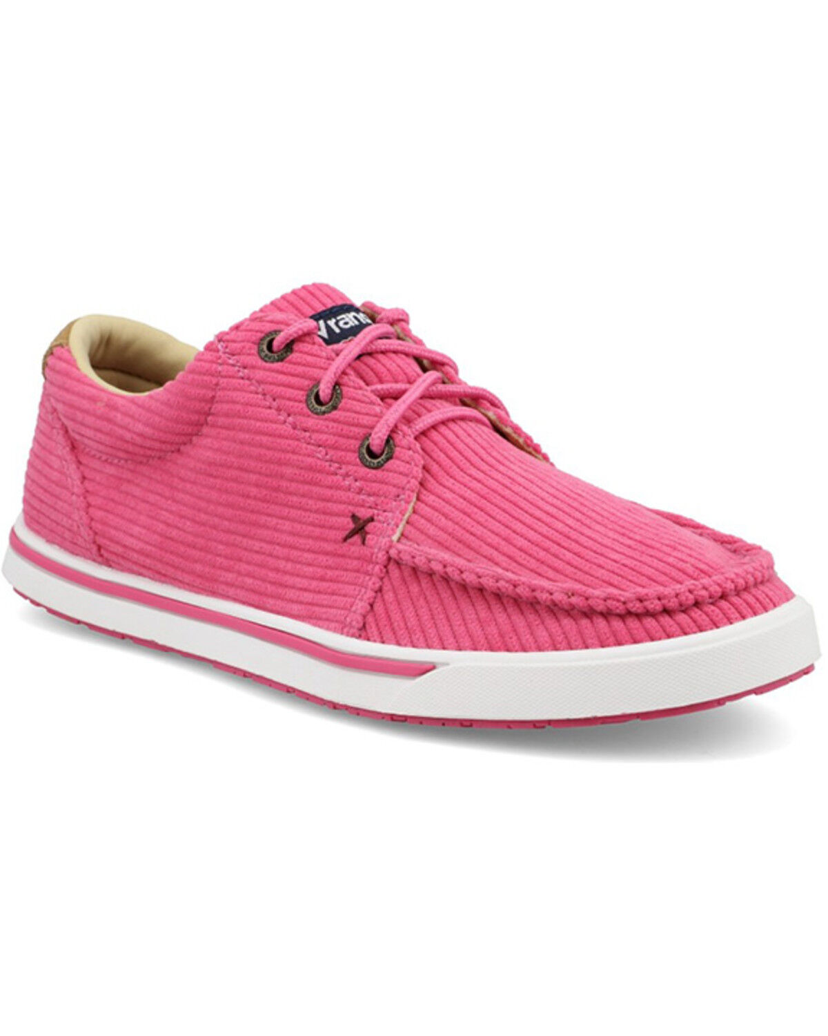 Image #1 - Twisted X Wrangler Women's Kicks Casual Shoes - Moc Toe, Pink, hi-res