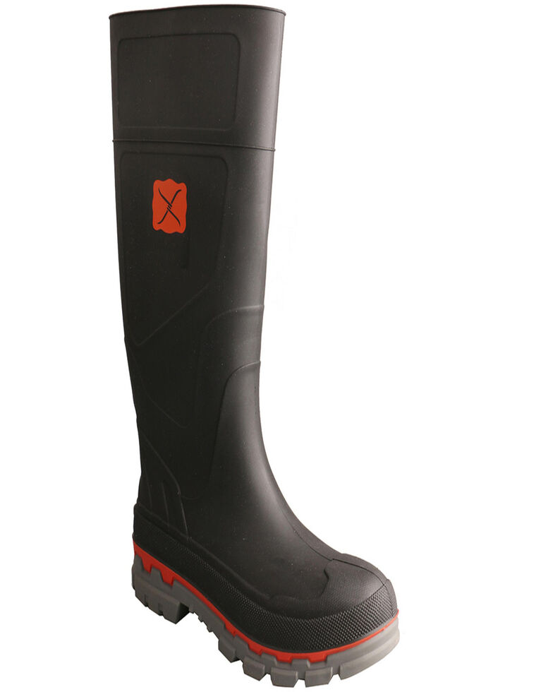 Twisted X Men's Waterproof Mud Boots - Round toe, Black, hi-res