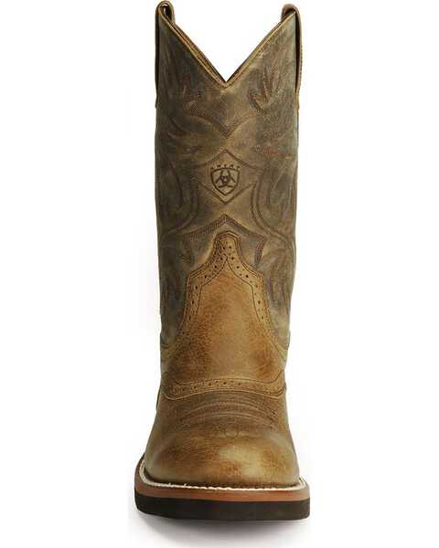Image #4 - Ariat Men's Heritage Crepe Western Performance Boots - Round Toe, Earth, hi-res